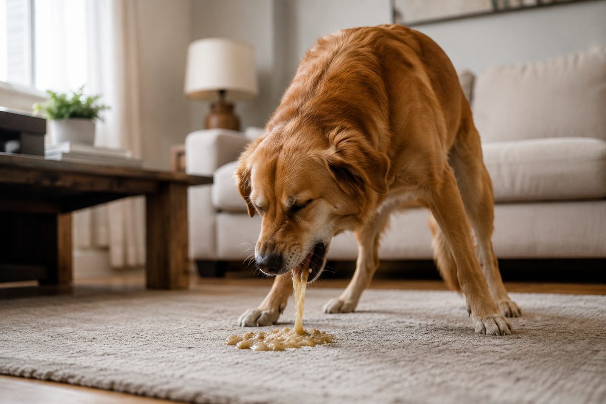 Cachorro Vomitando: Causas e Quando Se Preocupar